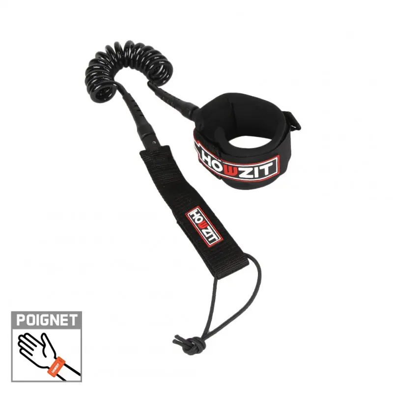 Leash de wingfoil HOWZIT Poignet Coil